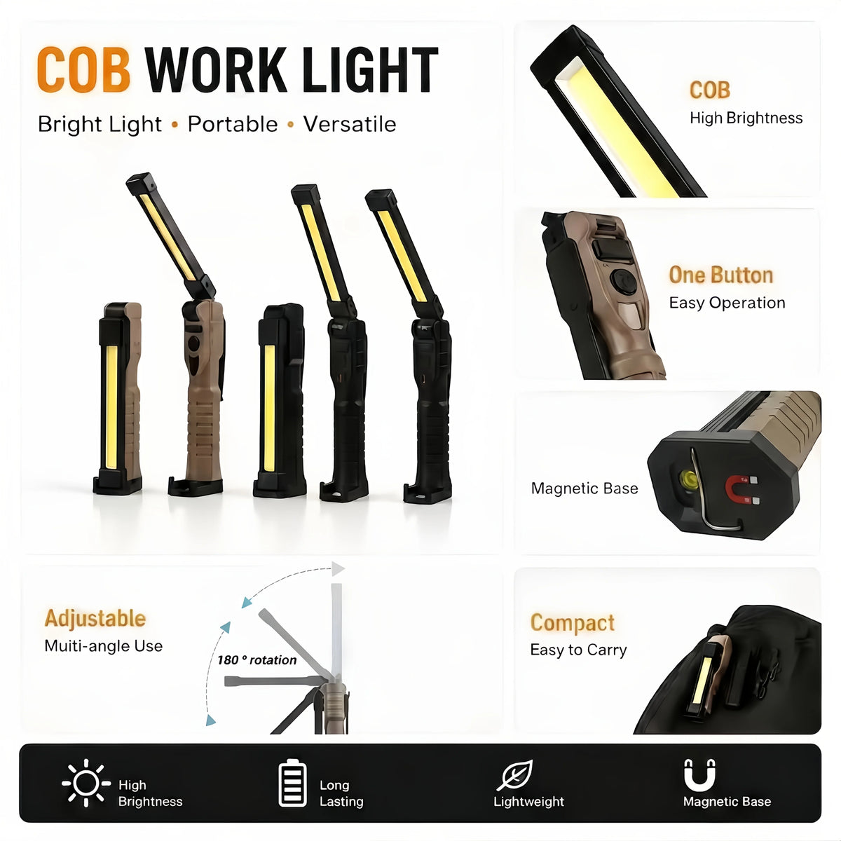 Forge COB Magnetic Work Light